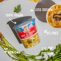 Just add hot water to Dr. McDougall's ramen for a fast oil-free dinner.