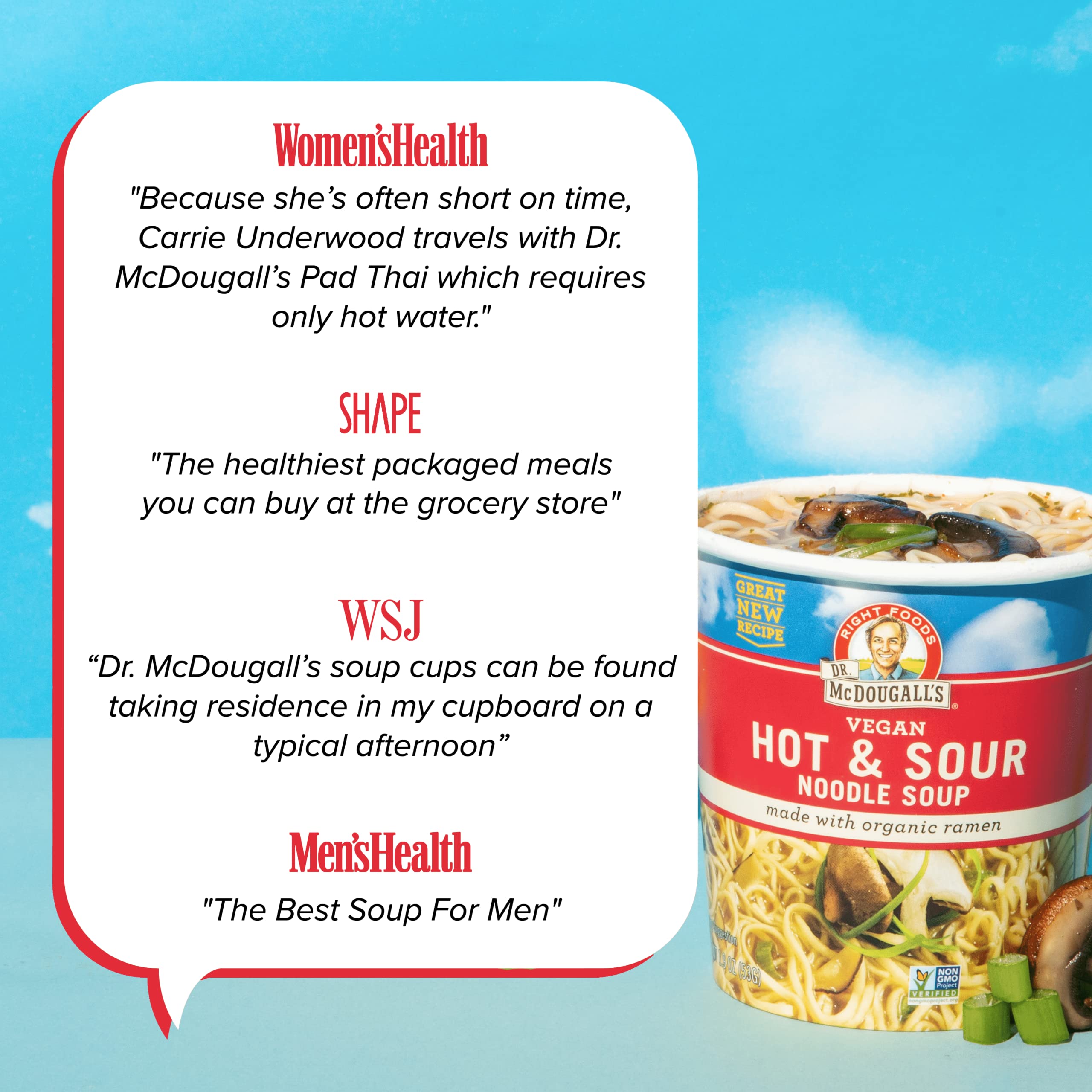 Close-up of ingredients in Dr. McDougall's vegan ramen for bold flavor.