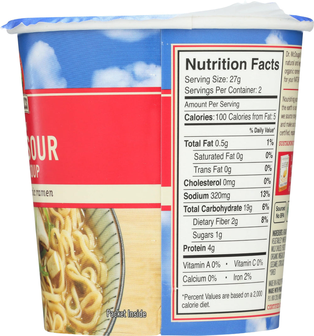 Dr. McDougall's Right Foods hot-sour cantans organic easy heat-and-serve meal.
