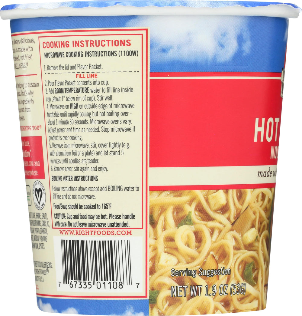 Dr. McDougall's Right Foods hot-sour cantans organic convenient single-serve bowl.