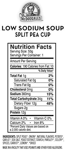Dr. McDougall's Right Foods just-add-water soup in a cup for fast nourishment