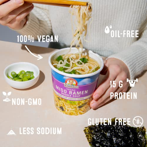 Convenient hot-water ready ramen by Dr. McDougall's with quick prep in minutes.