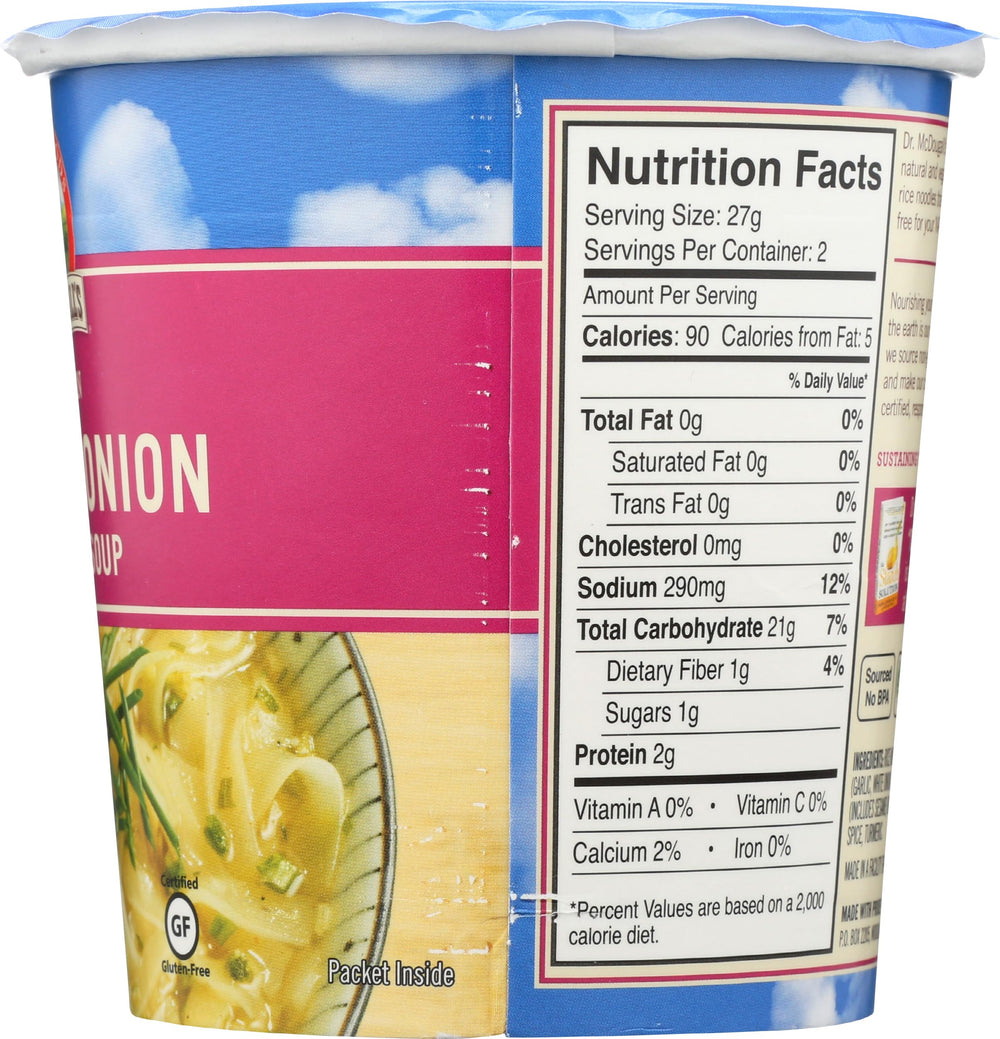 Dr. McDougall's Right Foods spring onion noodle cup light meal option