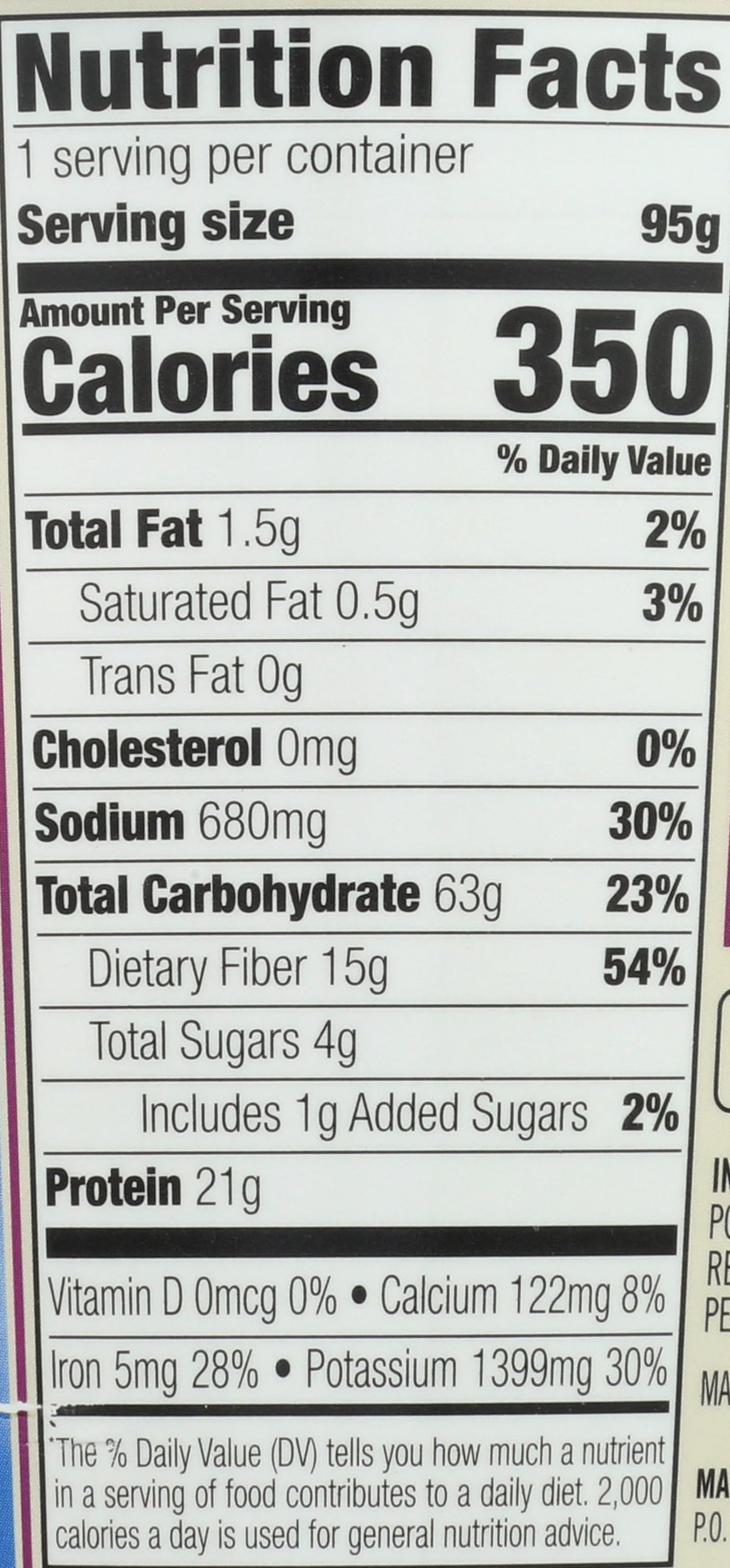 Dr. McDougall's Right Foods vegan soup cup ingredients including beans, tomatoes, and lime