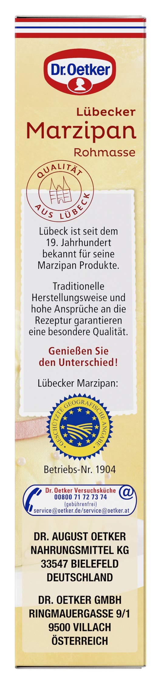 Dr Oetker Raw Marzipan 200g kitchen setup suggesting baking ideas.