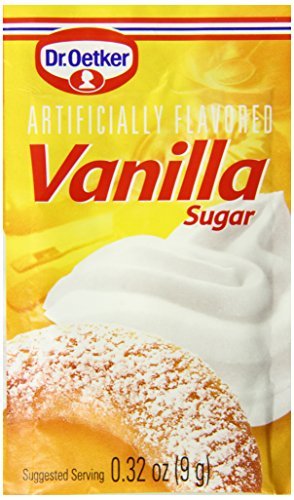 Dr. Oetker Vanilla Sugar six-pack front view for baking flavor boost