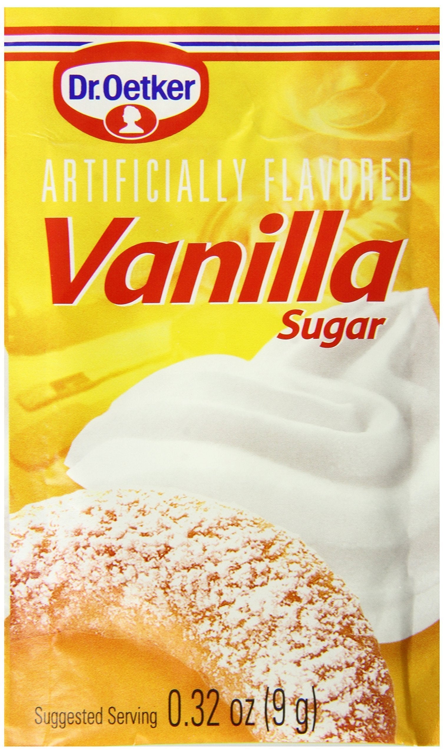 Dr. Oetker Vanilla Sugar pack of 12 for easy baking and beverages