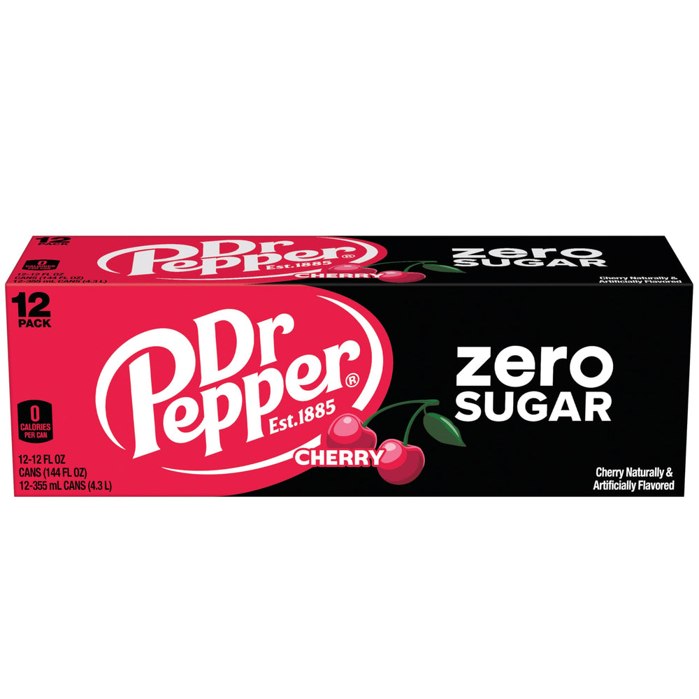 Dr Pepper Cherry Zero Sugar tailgate setup with cold cans