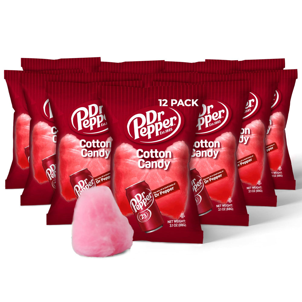 Dr Pepper cotton candy 88g serving idea for parties and celebrations