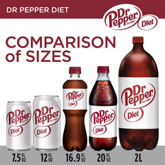 Icy Dr Pepper Diet beside a cold glass.