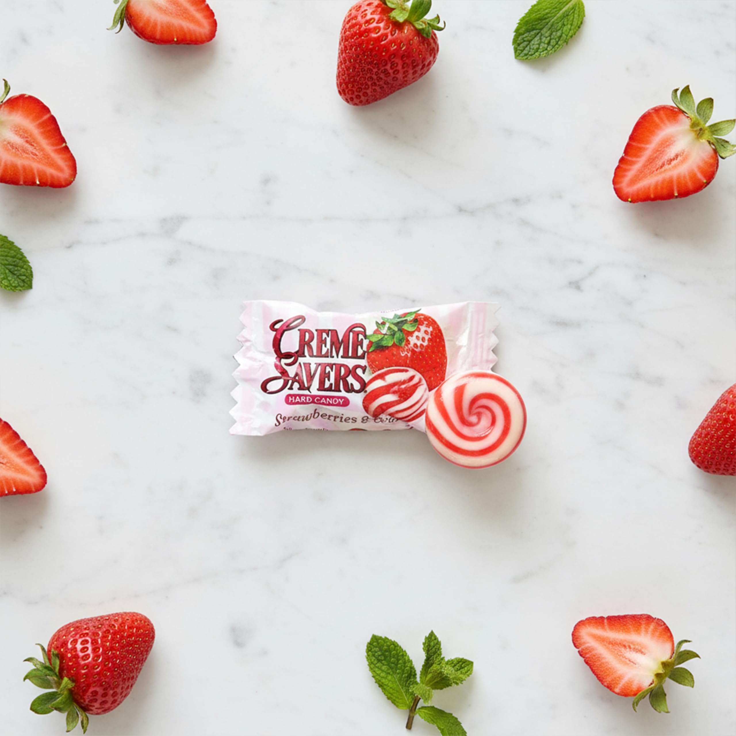 Gift ready pink Creme Savers from Dr. Variety for party favors.