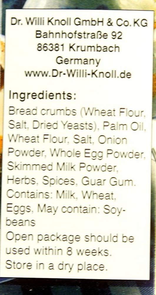 Dr Willi Knoll Semmel Knodel served dish shows versatile pairing with stews and sauces.
