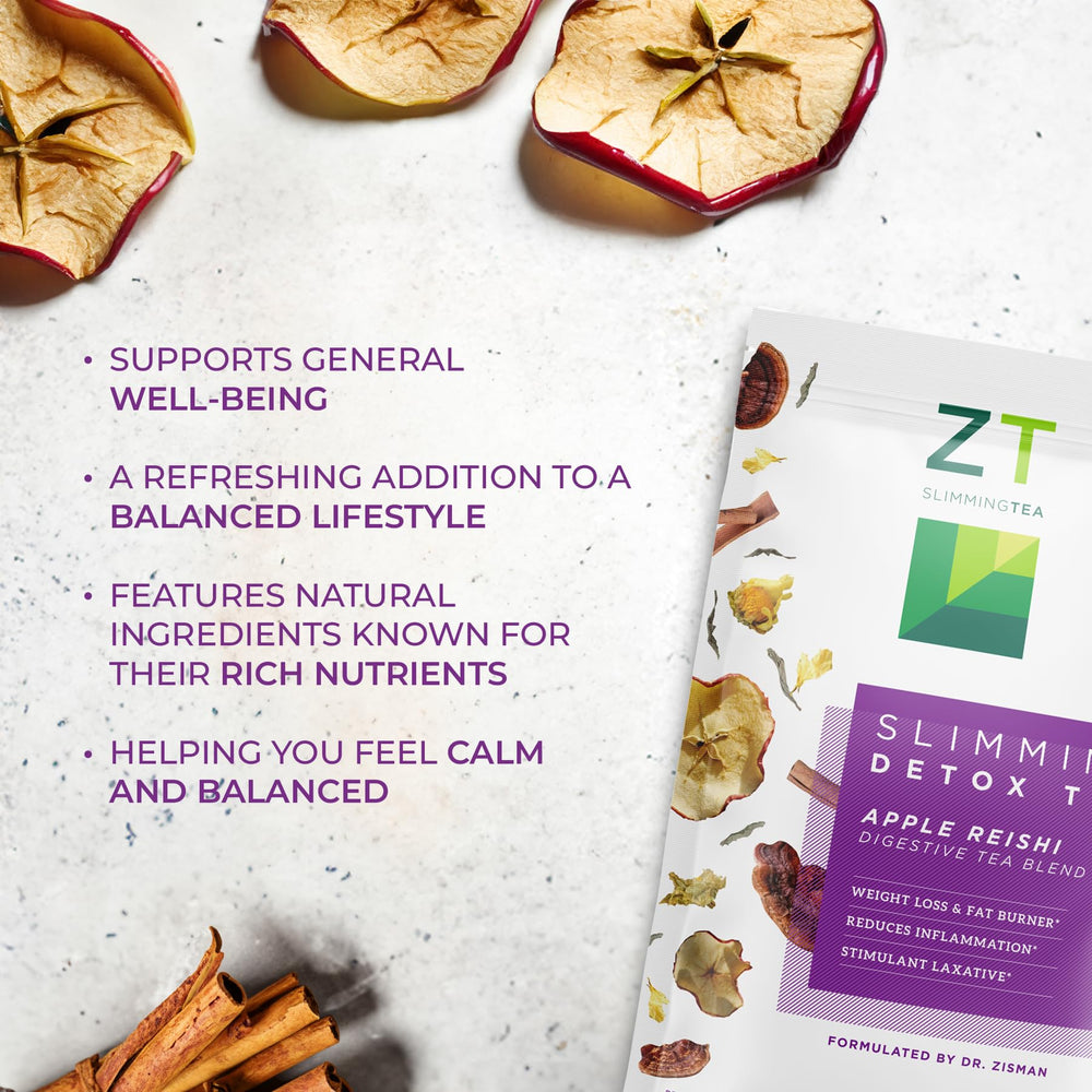 Dr. Zisman ZT Slimming Tea organic ingredients label highlights quality