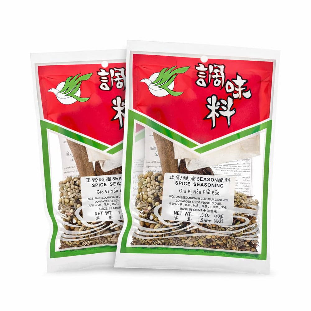 DragonDish pho spice pack on the counter ready to elevate broth flavor.