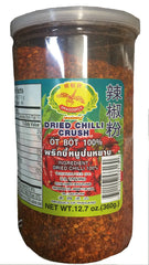 Dragonfly Dried Chilli Crush jar with vibrant red flakes for bold flavor