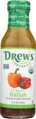Drew's All Natural Classic Italian Dressing bottle ready for vibrant salads.