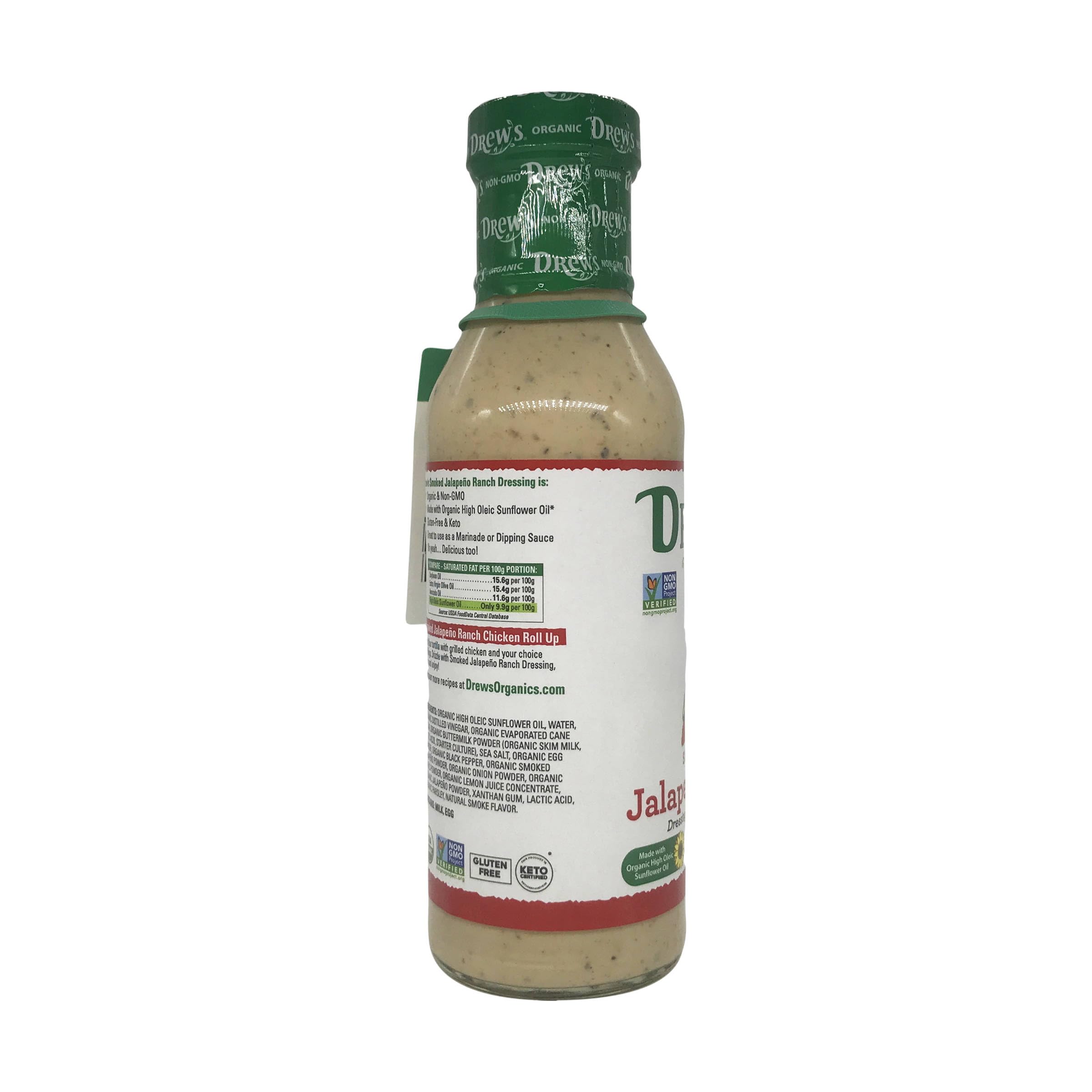 Drew's All Natural Organic Smoked Jalapeño Ranch Dressing as quick dipping sauce