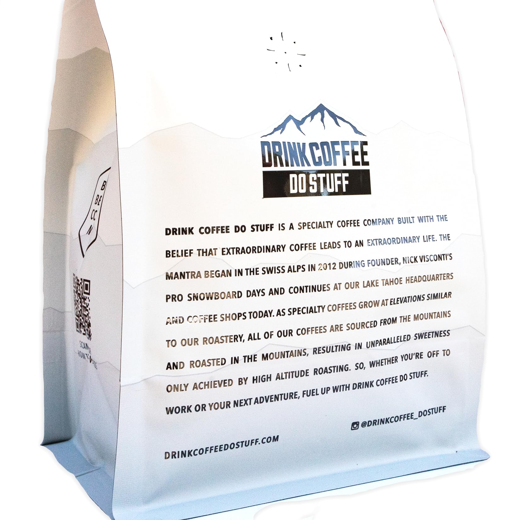 Pouring Bark at the Moon brew fuels outdoor mornings.