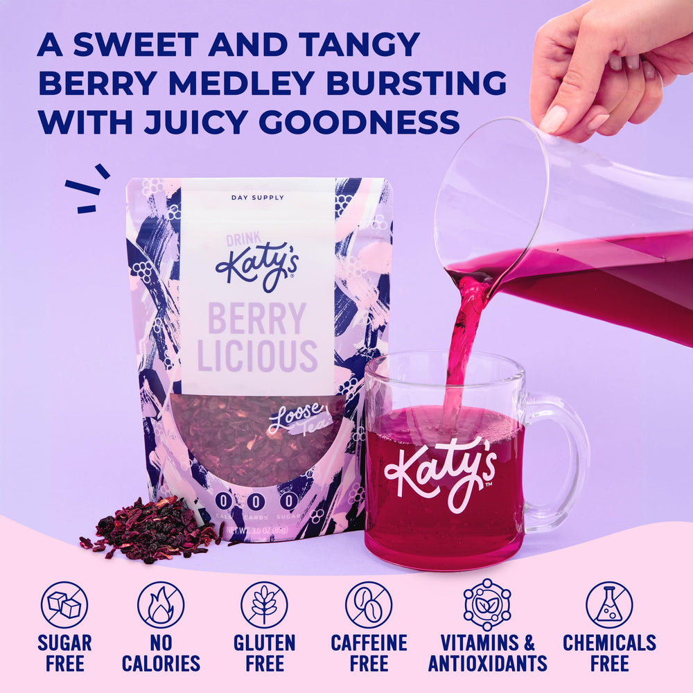Drink Katy's Berry Tea cranberries add tart notes for iced tea.