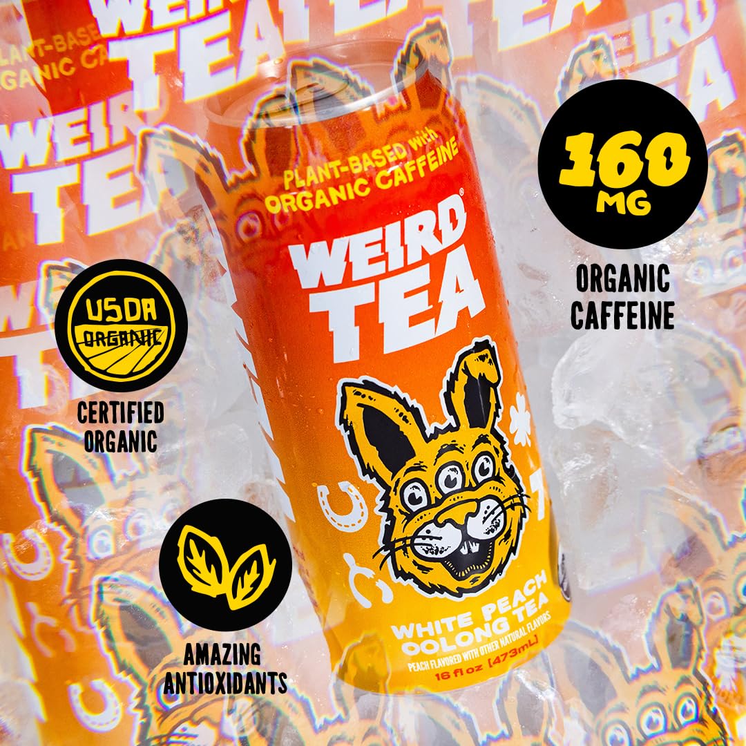 Drink Weird USDA Organic label on can signaling trusted ingredients.