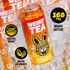 Drink Weird USDA Organic label on can signaling trusted ingredients.
