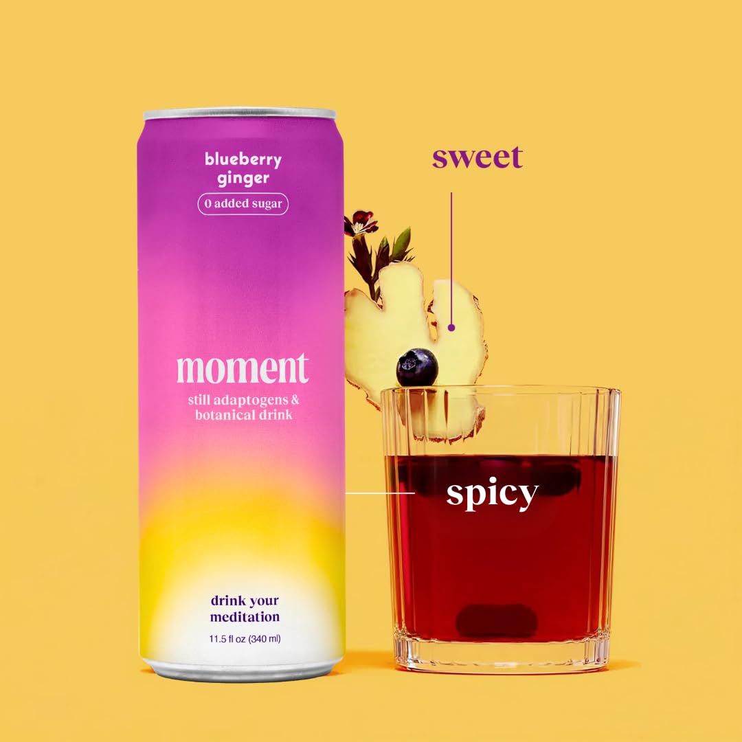Drink Your Meditation Moment 6-pack display emphasizes easy daily use for focus