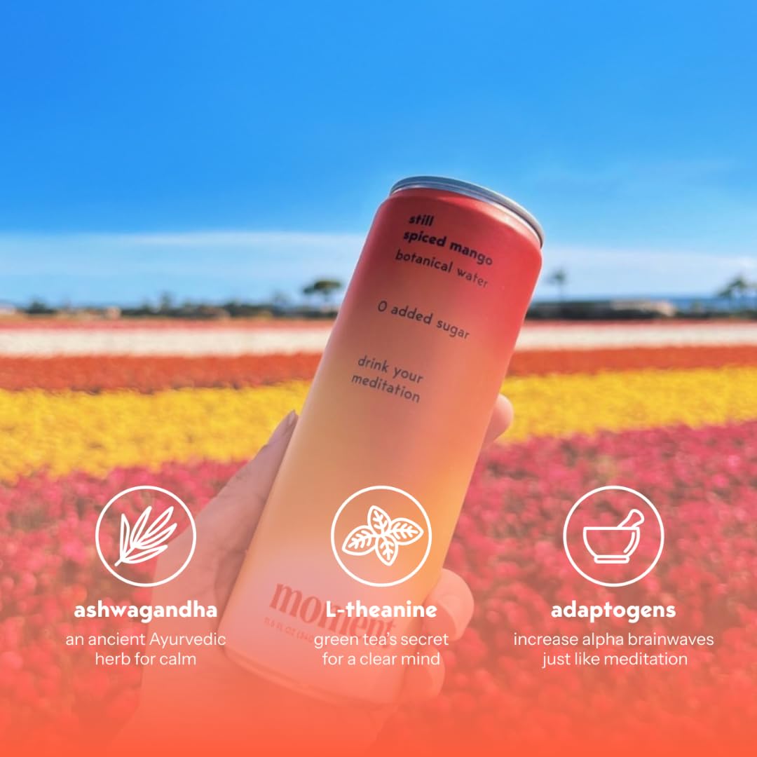 Moment Adaptogen can on desk during work for calm concentration