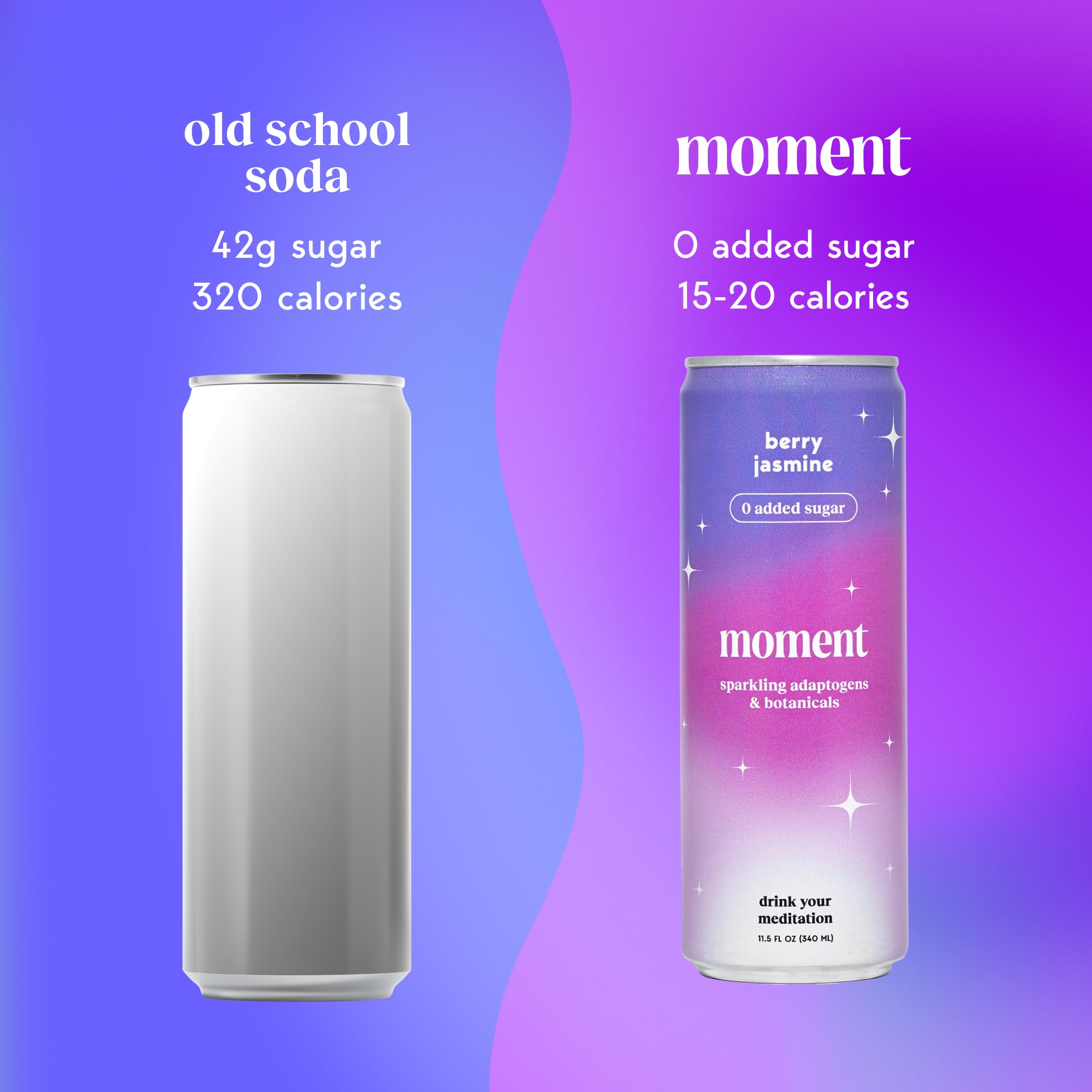Berry Blast brand artwork on can conveys natural ingredients and quality