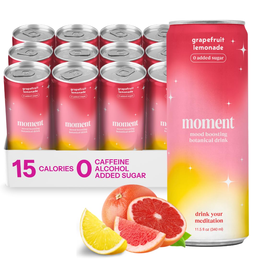 Drink Your Meditation Moment grapefruit lemonade can for a refreshing zero sugar option