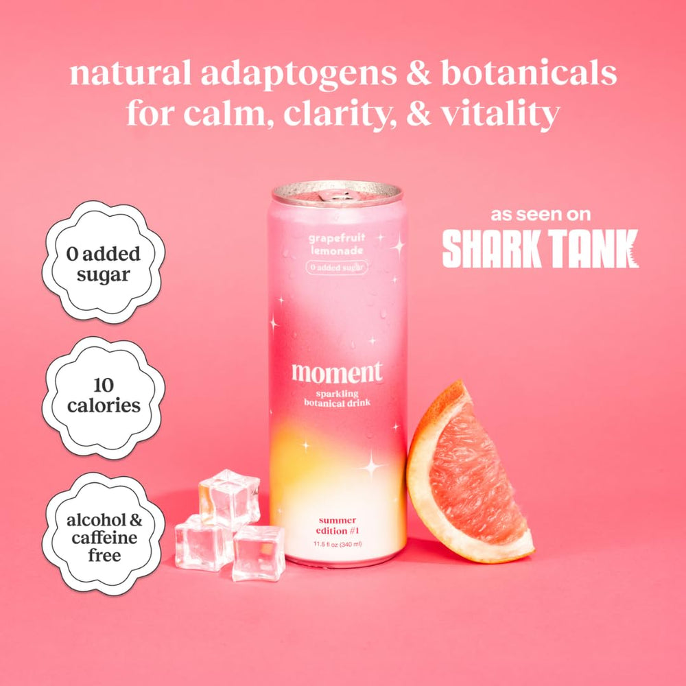 Moment hibiscus mint can close up showing natural ingredients