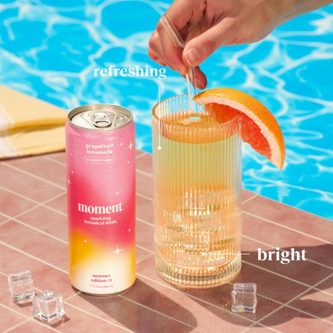 Moment bottle label closeup reveals real ingredients and transparency