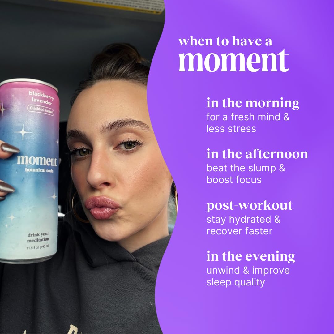 Moment Botanical Soda variety flavors strawberry rose and mango glow