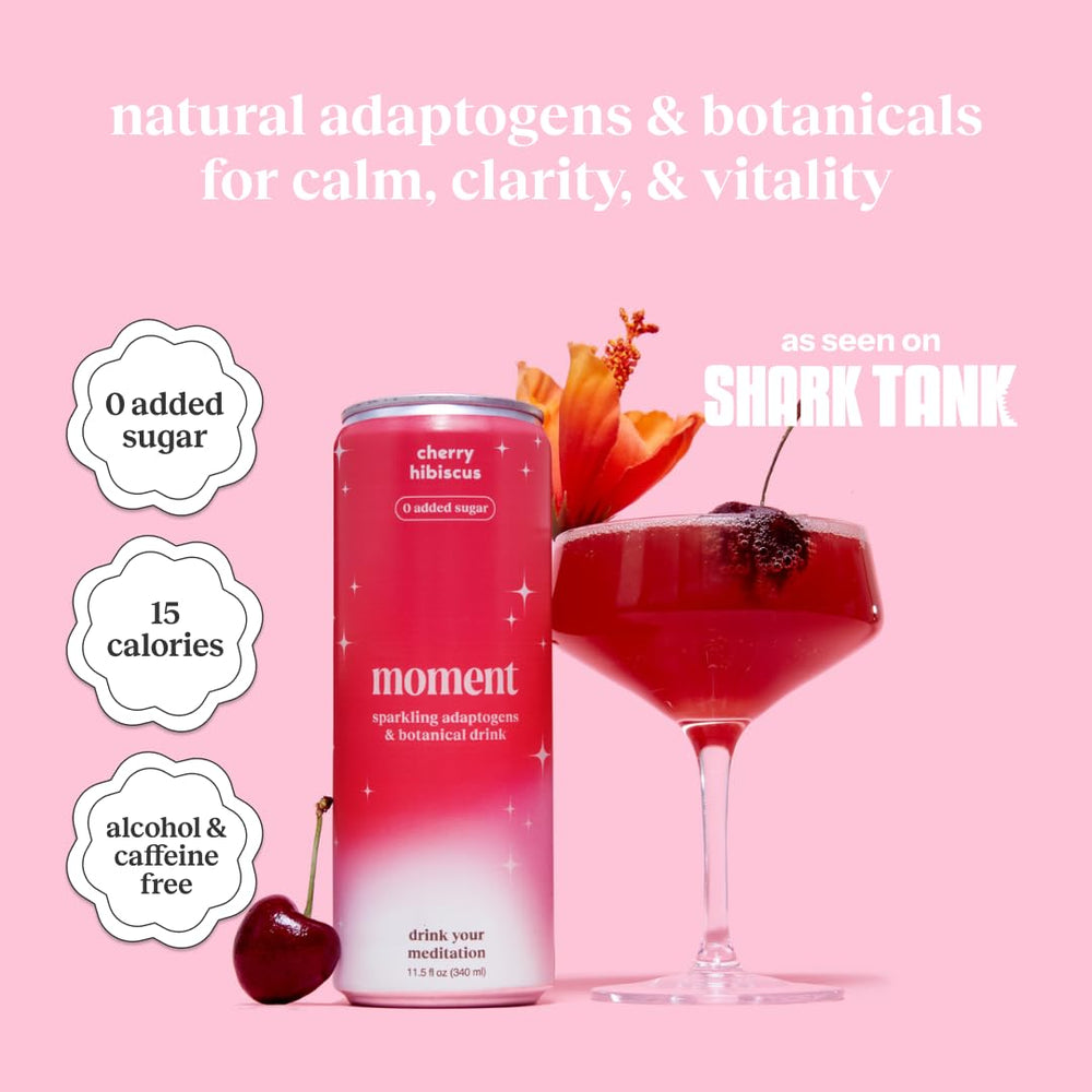 Moment Mocktails 12-pack display offers convenient, ready-to-drink moments for daily rituals.