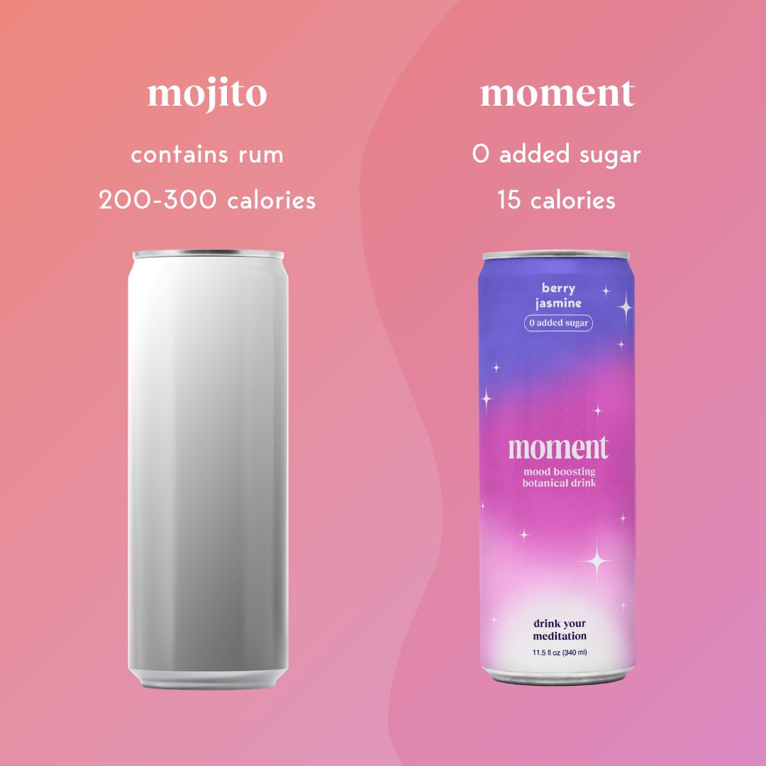 Drink Your Meditation Moment packaging front reveals brand identity and a caffeine-free option for evening use.