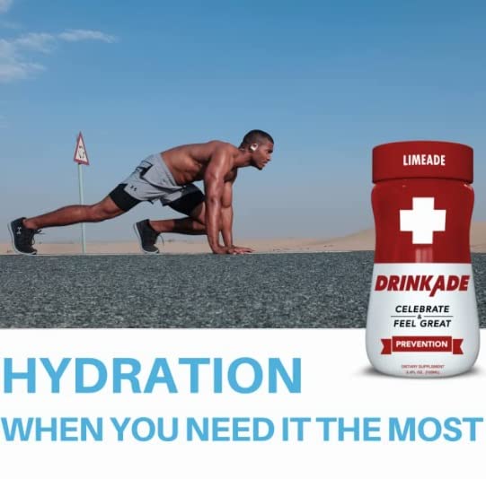 DrinkAde Prevention 6-pack limeade emphasizes vegan sugar-free choice
