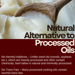 Drip Co Beef Tallow high-heat cooking for frying and searing.