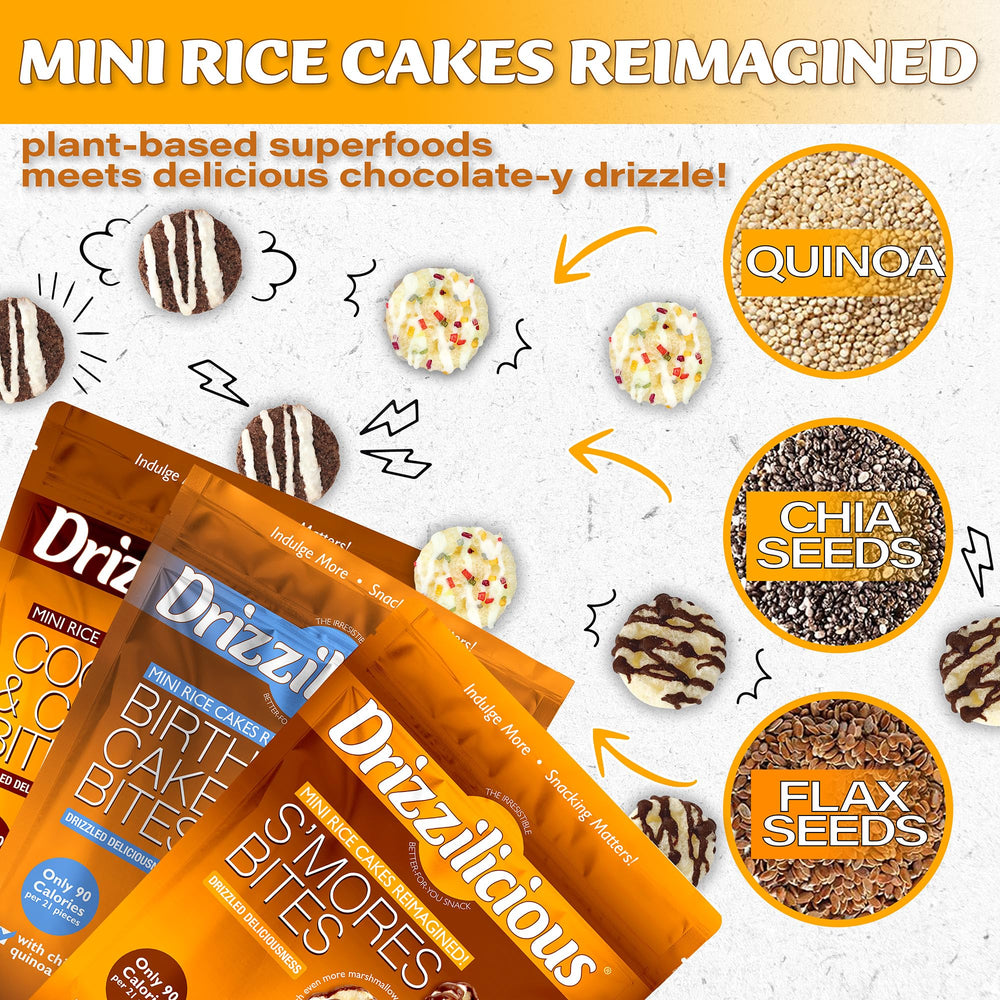 Drizzilicious S'mores bites bag, indulgent treat for dessert moments