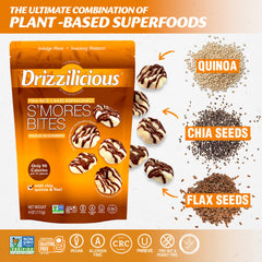 Drizzilicious rice cakes crispy, light texture in a single bite.