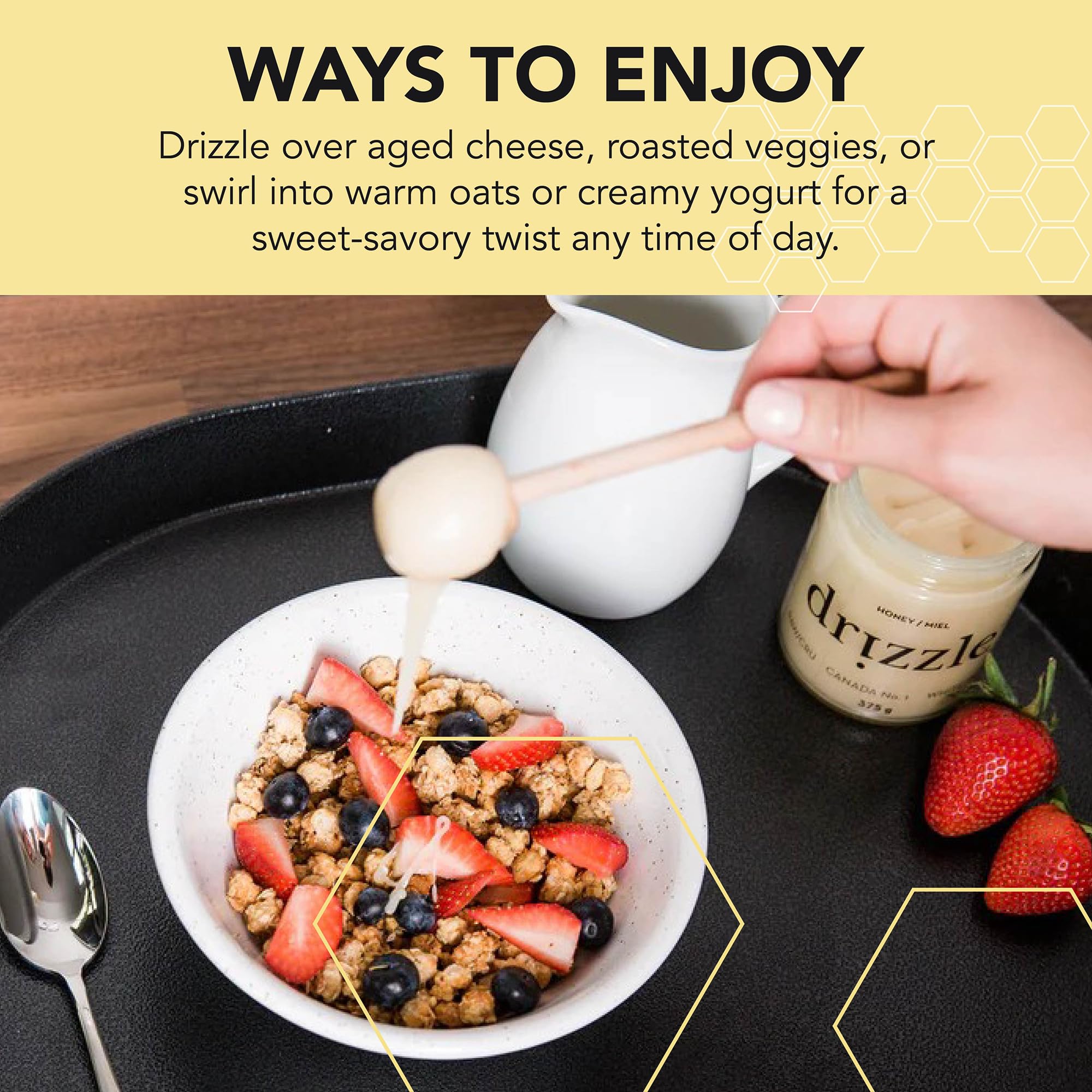 Drizzle White Raw Honey in coffee enhances flavor with nuance