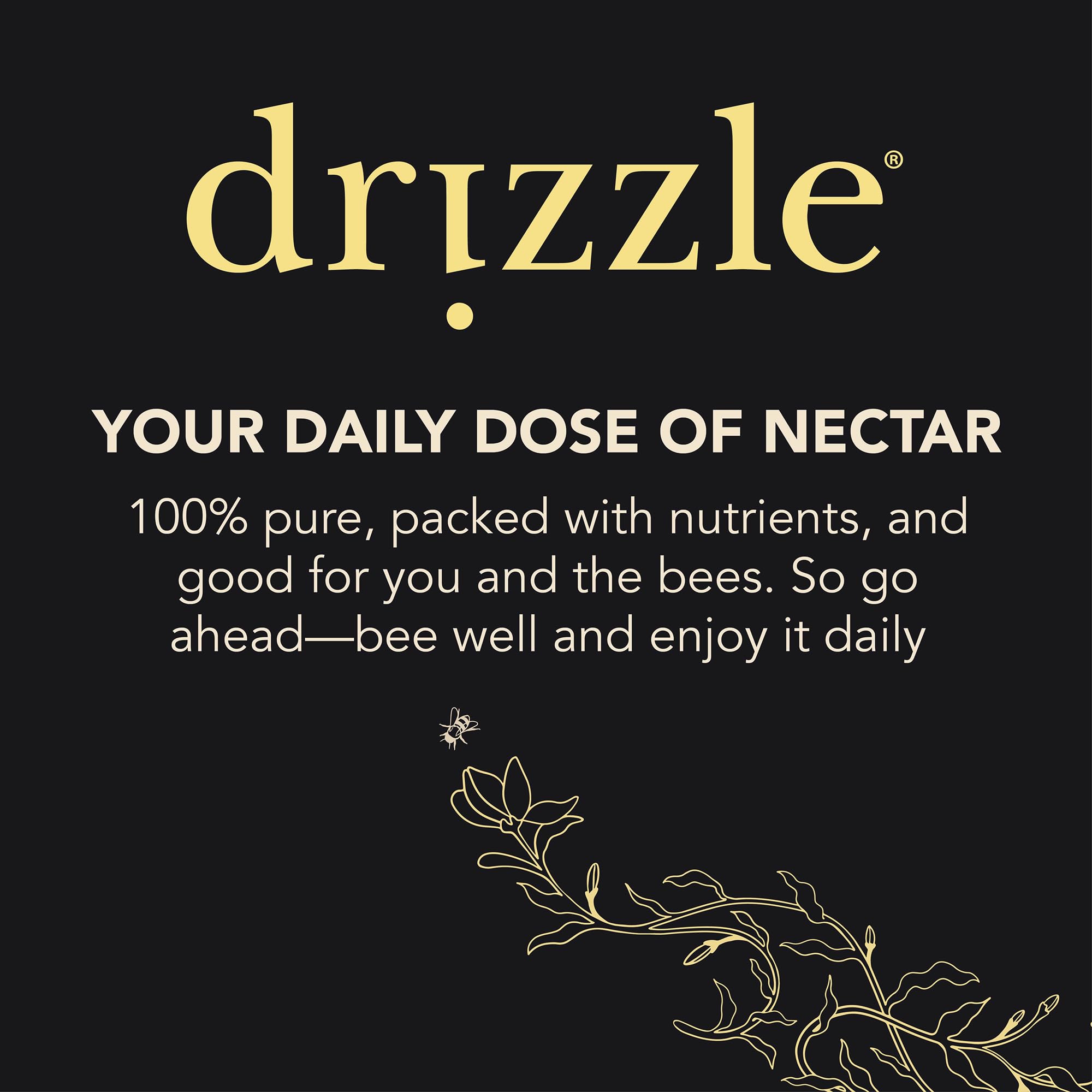 Kosher-certified Drizzle White Raw Honey label signals trusted quality