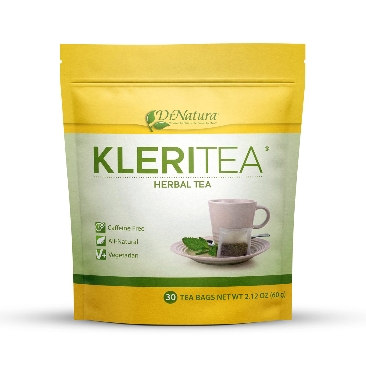 DrNatura KleriTea cup steep, calming aroma for gentle digestion