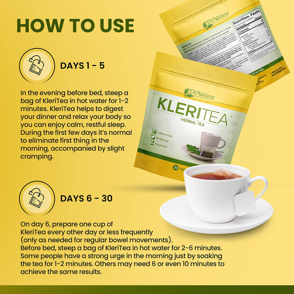 DrNatura KleriTea steam rising invites relaxation and mindful sipping