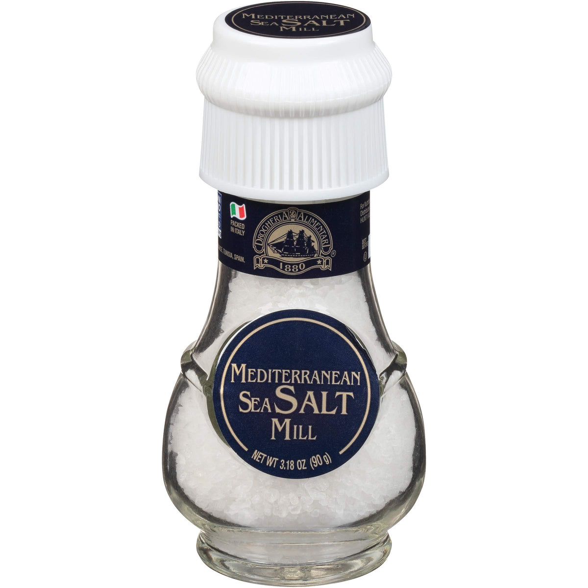 Drogheria & Alimentari Mediterranean Salt Mill bottle pour for finishing dishes