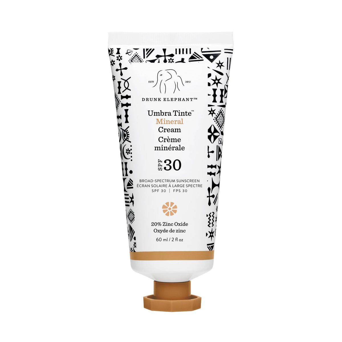 Drunk Elephant Umbra Tinte SPF 30 tube for everyday sun protection.