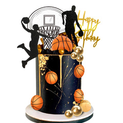 DRWATE basketball cake toppers set elevate your birthday cake with mini realism