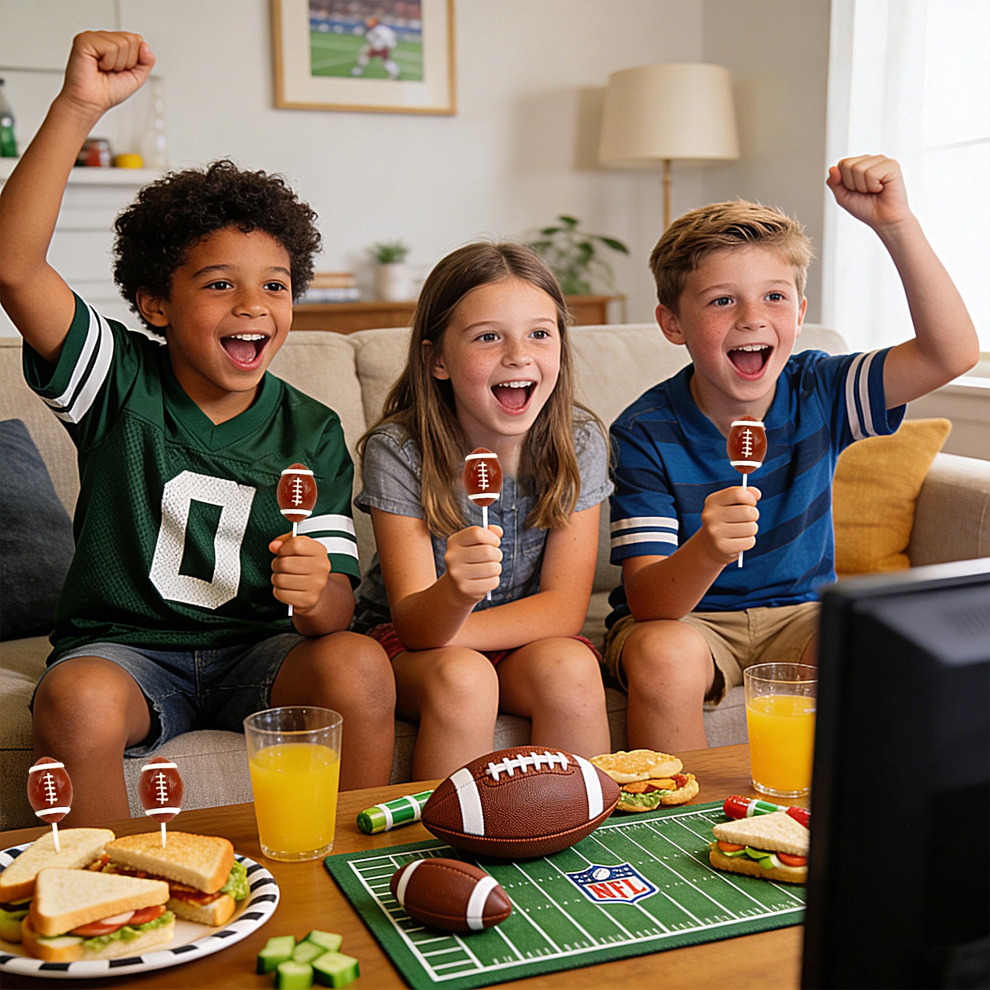 Duannick football carnival prizes with authentic stitching design.