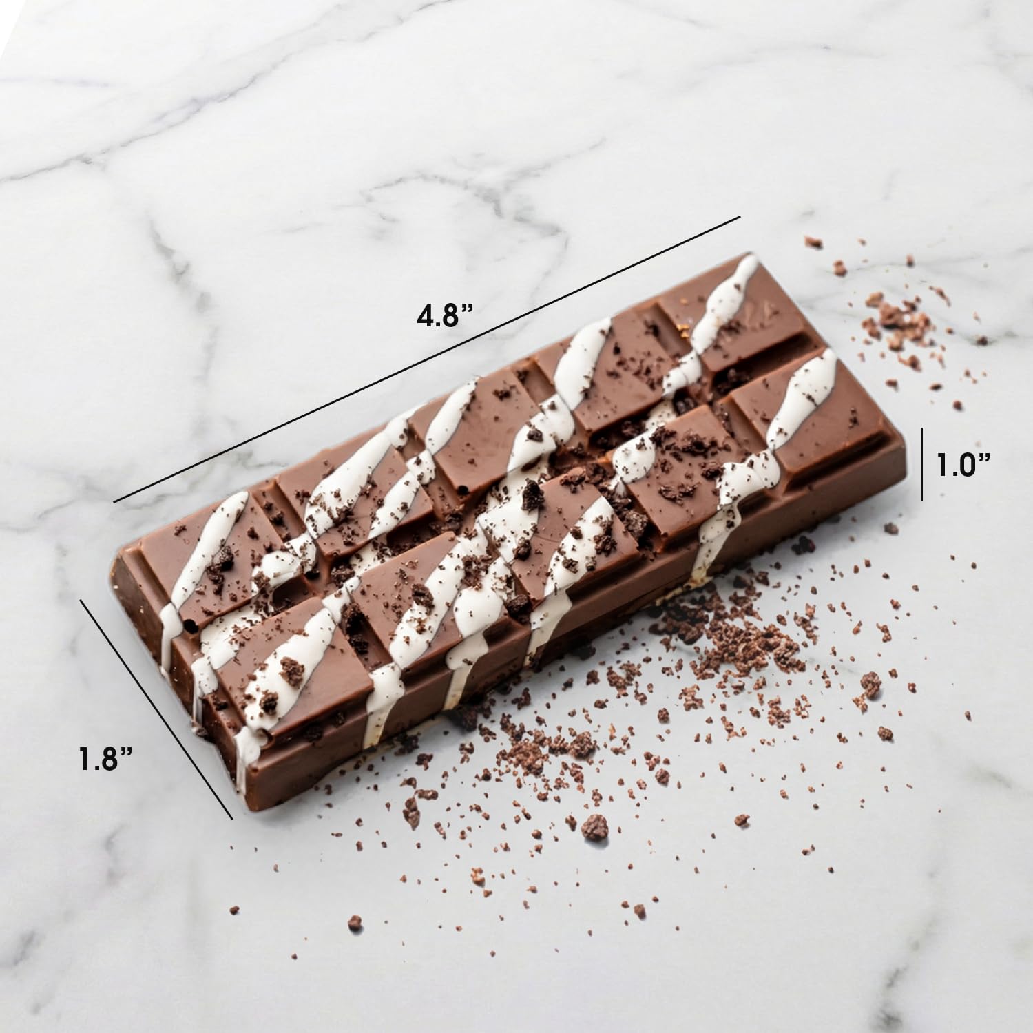 Collection display of Dubai Choco Cookies & Cream bar flavors and artisanal craftsmanship.
