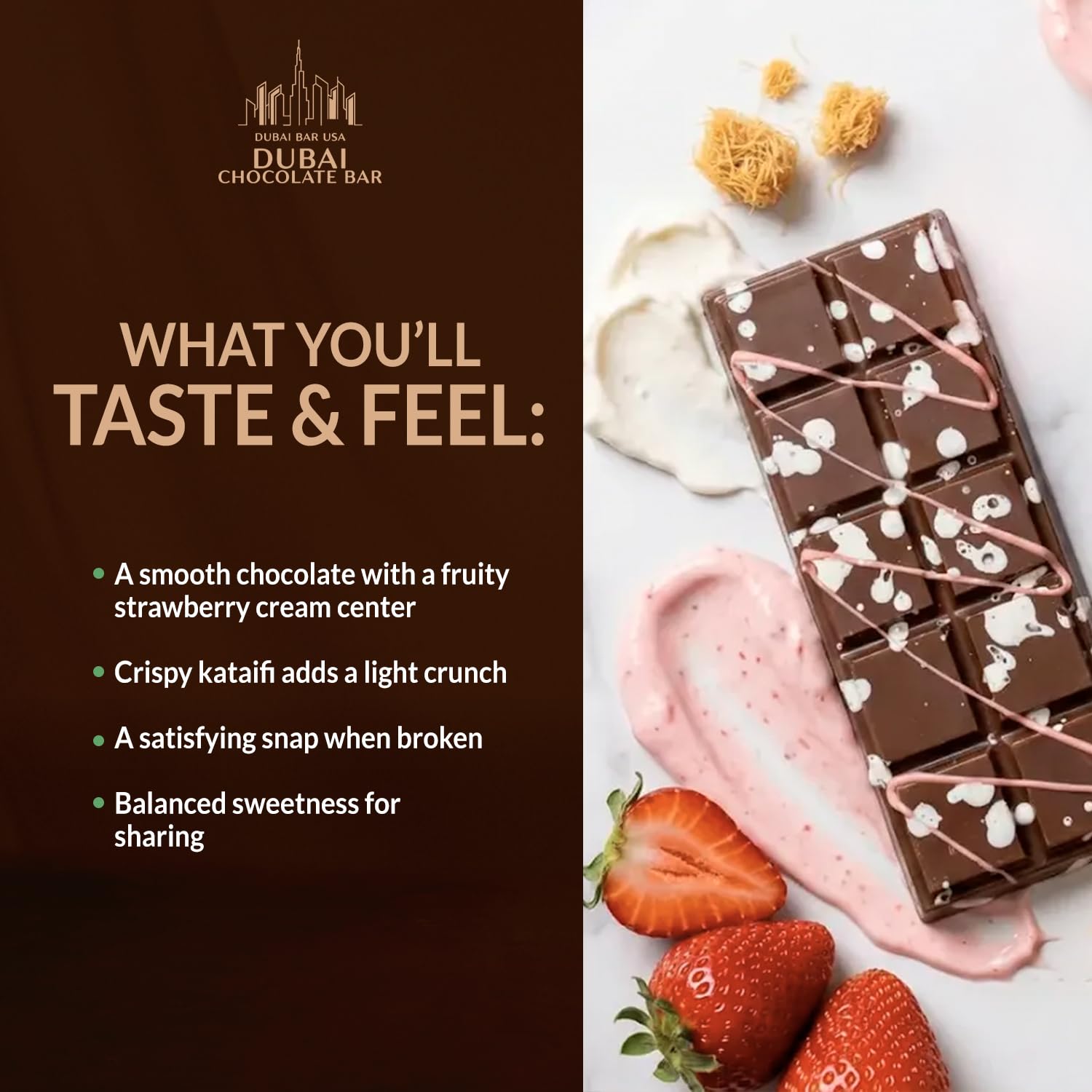 Gift-ready Dubai Choco Strawberry Crush box arranged for entertaining guests.