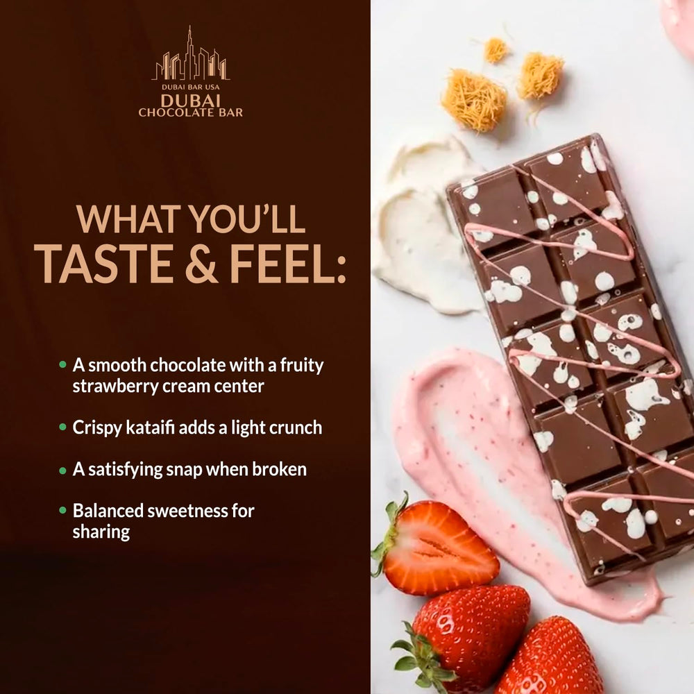 Gift-ready Dubai Choco Strawberry Crush box arranged for entertaining guests.