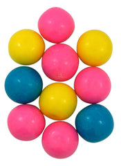 Dubble Bubble Cotton Candy Gum Balls bag open in hand, convenient party treat.